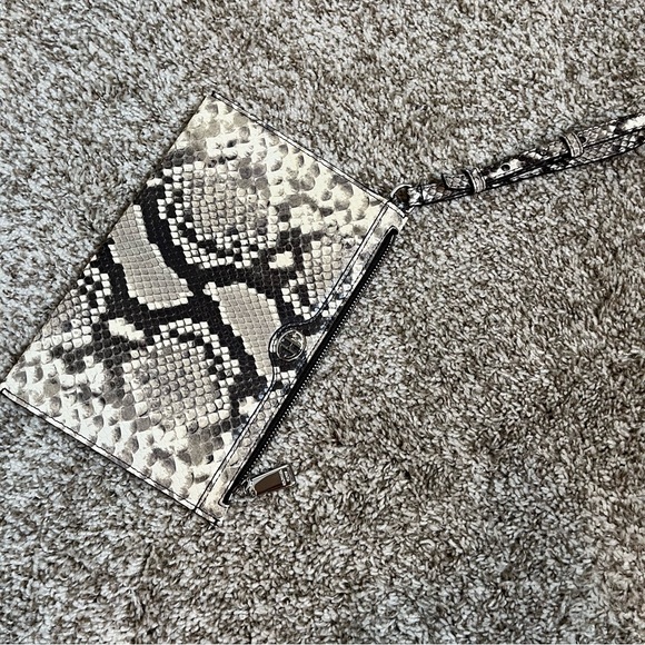 Michael Kors Collection Snakeskin Print Leather Clutch Bag - Picture 6 of 6